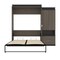 Bestar Orion Queen Murphy Bed and Storage Cabinet with Pull-Out Shelf (95W), Bark Gray & Graphite 116888-000047 - alternate 8